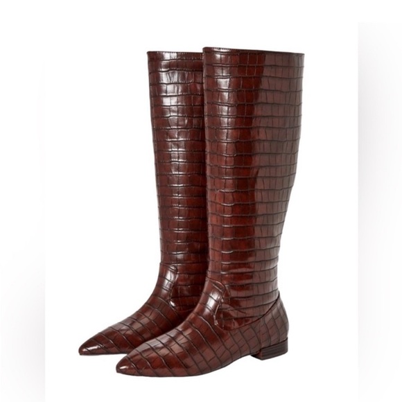 Sierra brown Crocodile embossed tall boots
size 6.5 - Picture 1 of 6